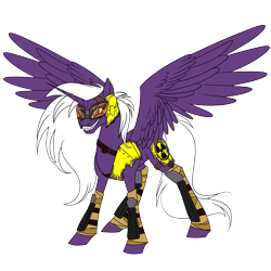 Size: 2000x2000 | Tagged: safe, artist:floots, oc, oc only, alicorn, pony, fallout equestria, armor, fangs, high res, simple background, solo, transparent background