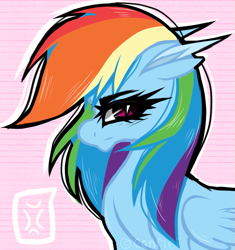 Size: 811x864 | Tagged: safe, artist:conflei, rainbow dash, pegasus, pony, g4, blushing, ear fluff, eyelashes, female, mare, solo, wings