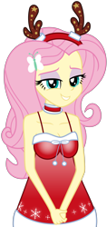 Size: 3398x7192 | Tagged: safe, artist:emeraldblast63, fluttershy, human, equestria girls, g4, bare shoulders, clothes, female, simple background, sleeveless, solo, transparent background