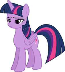 Size: 4127x4544 | Tagged: safe, artist:starryshineviolet, twilight sparkle, alicorn, pony, g4, the crystalling, absurd resolution, female, mare, simple background, solo, transparent background, twilight sparkle (alicorn), twilight sparkle is not amused, unamused, vector