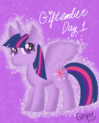 Size: 4000x5000 | Tagged: safe, artist:gingerdemonkitten666, twilight sparkle, alicorn, pony, g4, absurd resolution, female, giftember, mare, no more ponies at source, solo, twilight sparkle (alicorn)