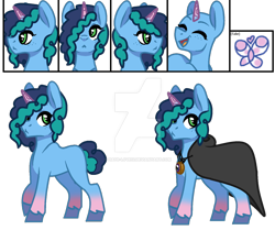 Size: 1280x1071 | Tagged: safe, artist:hate-love12, misty brightdawn, pony, unicorn, g5, base used, cloak, clothes, simple background, solo, transparent background