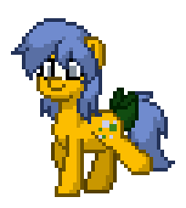 Size: 204x228 | Tagged: safe, artist:j-pinkie, bubbles (g1), pony, pony town, animated, bow, gif, pixel art, simple background, solo, tail, tail bow, transparent background, walk cycle, walking