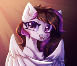 Size: 2000x1700 | Tagged: safe, artist:jsunlight, oc, oc only, pegasus, pony, looking at you, solo, wings