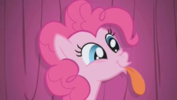 Size: 960x540 | Tagged: safe, screencap, pinkie pie, earth pony, pony, g4, :p, solo, tongue out