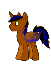 Size: 1240x1754 | Tagged: safe, artist:myartlover, oc, oc only, oc:surge navyheart, alicorn, pony, alicorn oc, horn, overpowered, simple background, solo, transparent background, wings