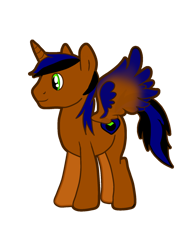 Size: 1240x1754 | Tagged: safe, artist:myartlover, oc, oc only, oc:surge navyheart, alicorn, pony, alicorn oc, horn, overpowered, simple background, solo, transparent background, wings