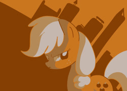 Size: 1500x1080 | Tagged: safe, artist:andromedasparkz, applejack, earth pony, pony, g4, female, mare, missing accessory, solo
