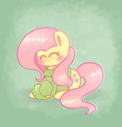 Size: 2617x2723 | Tagged: safe, artist:typhwosion, fluttershy, pegasus, pony, g4, ^^, blushing, clothes, cute, daaaaaaaaaaaw, eyes closed, happy, high res, no nose, shyabetes, smiling, solo, sweater, sweatershy, weapons-grade cute