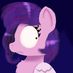 Size: 937x937 | Tagged: safe, artist:professorventurer, pipp petals, pegasus, pony, g5, adorapipp, bust, cute, female, fluffy, lineless, looking back, mare, there was an attempt