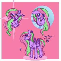 Size: 2048x2048 | Tagged: safe, artist:sweetmelon556, oc, oc:sweet melon, pegasus, pony, blushing, female, high res, mare, solo