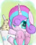 Size: 1200x1500 | Tagged: safe, artist:andromedasparkz, princess flurry heart, alicorn, pony, g4, baby, cup, diaper, female, filly, foal, food, ice cream, namesake, palindrome get, princess mcflurry, pun, solo, straw, visual pun