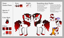 Size: 1920x1134 | Tagged: safe, artist:alexdti, oc, oc only, oc:eden double stars, oc:zendra flame, pony, unicorn, female, magic, male, mare, reference sheet, stallion