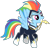 Size: 593x569 | Tagged: safe, edit, edited screencap, editor:pascalmulokozi2, screencap, rainbow dash, zapp, pegasus, pony, g4, my little pony: friendship is magic, power ponies (episode), background removed, female, mare, not a vector, power ponies, simple background, solo, transparent background