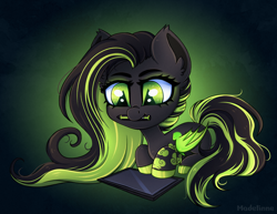 Size: 2500x1928 | Tagged: safe, artist:madelinne, oc, oc only, oc:noctem dieva, bat pony, pony, bat pony oc, chibi, cute, high res, solo