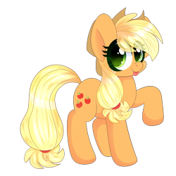 Size: 2000x2000 | Tagged: safe, artist:saveraedae, applejack, earth pony, pony, g4, :p, applejack's hat, cowboy hat, cute, freckles, hat, high res, jackabetes, raised hoof, simple background, solo, tongue out, transparent background