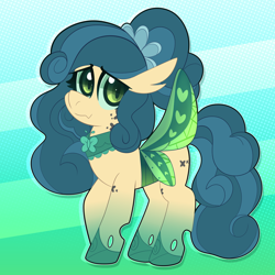 Size: 2000x2000 | Tagged: safe, artist:saveraedae, oc, oc only, changepony, hybrid, pony, changeling hybrid, commission, high res, interspecies offspring, magical lesbian spawn, offspring, parent:fluttershy, parent:queen chrysalis, pony hybrid, solo