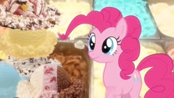 Size: 320x180 | Tagged: safe, artist:no1c00l, pinkie pie, earth pony, pony, g4, 2015, food, ice cream, irl, it came from youtube, old video, photo, pinkie's favorite flavor (mlp irl), ponies in real life, prehensile mane, solo, youtube link