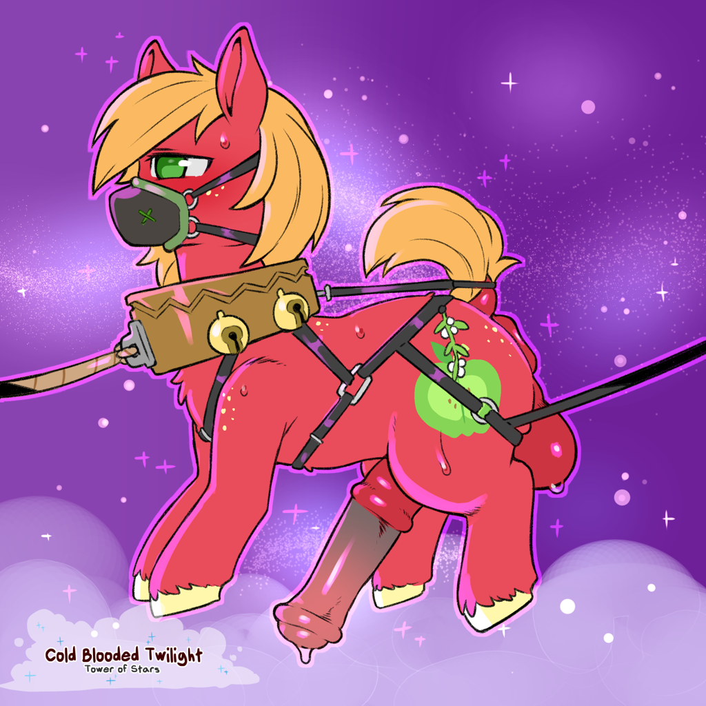 artist:cold-blooded-twilight, big macintosh, earth pony, pony, anus, balls,...