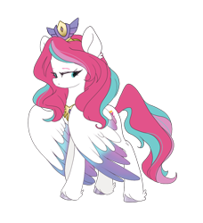 Size: 1124x1235 | Tagged: source needed, safe, artist:hapboy, zipp storm, pegasus, pony, g5, alternate hairstyle, female, mare, partially open wings, simple background, solo, transparent background, wings