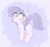 Size: 4096x3811 | Tagged: safe, artist:zzzsleepy, oc, oc:chanter, ghost, ghost pony, pony, abstract background, bangs, blank eyes, blush sticker, blushing, ear fluff, ear piercing, earring, eye clipping through hair, female, floating, jewelry, mare, piercing, solo, wavy mouth, yellow eyes