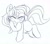 Size: 2365x2066 | Tagged: safe, artist:zzzsleepy, oc, oc:chanter, ghost, ghost pony, pony, blush sticker, blushing, chest fluff, ear fluff, eyes closed, female, floating, giggling, high res, mare, monochrome, simple background, sketch, solo, wavy mouth