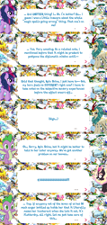 Size: 2048x4302 | Tagged: safe, gameloft, fluttershy, rain shine, spike, twilight sparkle, dragon, kirin, nirik, winged kirin, g4, my little pony: magic princess, claws, cloven hooves, dialogue, dialogue box, english, event, fangs, female, fire, horn, kirin fluttershy, kirin twilight, kirin-ified, male, mane of fire, mobile game, species swap, speech bubble, spread wings, text, twilight sparkle (alicorn), winged spike, wings