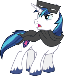 Size: 3000x3579 | Tagged: safe, artist:cloudy glow, shining armor, pony, unicorn, g4, .ai available, clothes, high res, male, open mouth, scarf, simple background, solo, stallion, transparent background, vector
