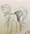 Size: 2268x2567 | Tagged: safe, artist:tulidewo, doctor whooves, time turner, earth pony, pony, g4, butt, doctorbutt, fifth doctor, high res, male, plot, sketch, solo, stallion, traditional art