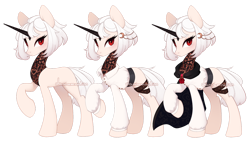 Size: 1280x729 | Tagged: safe, artist:dammmnation, oc, oc only, pony, unicorn, clothes, female, horn, mare, raised hoof, scarf, simple background, transparent background, unicorn oc