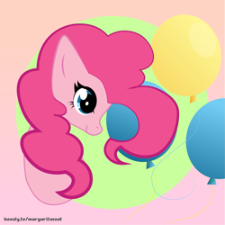 Size: 4001x4001 | Tagged: safe, artist:margaritaenot, pinkie pie, earth pony, pony, g4, bust, solo