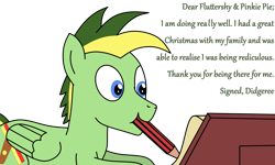 Size: 2670x1597 | Tagged: safe, artist:didgereethebrony, oc, oc:didgeree, pegasus, pony, letter, misspelling, pencil, scroll, simple background, solo, transparent background, writing