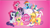 Size: 1162x660 | Tagged: safe, artist:daylightsketch, applejack, fluttershy, pinkie pie, princess celestia, rainbow dash, rarity, spike, twilight sparkle, alicorn, earth pony, pegasus, pony, unicorn, g4, .svg available, flower, folded wings, group photo, mane six, mane six opening poses, my little pony logo, one eye closed, raised hoof, spread wings, stock vector, svg, unicorn twilight, vector, wings, wink