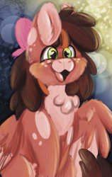 Size: 2400x3800 | Tagged: safe, artist:euspuche, oc, oc only, pegasus, pony, bust, chest fluff, ear fluff, female, fluffy, high res, portrait, solo