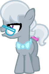 Size: 254x388 | Tagged: safe, artist:starryoak, silver spoon, earth pony, pony, g4, bowtie, colt, foal, glasses, male, open mouth, rule 63, silver platter, simple background, solo, transparent background