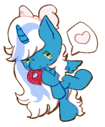 Size: 921x1114 | Tagged: safe, artist:sanrxo, oc, oc only, oc:fleurbelle, alicorn, semi-anthro, alicorn oc, arm hooves, bow, chibi, cute, donut, eating, female, food, hair bow, horn, mare, simple background, solo, transparent background, wings