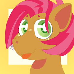Size: 1500x1500 | Tagged: safe, artist:dsstoner, babs seed, earth pony, pony, g4, bust, female, portrait, solo