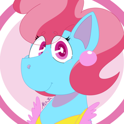 Size: 1500x1500 | Tagged: safe, artist:dsstoner, cup cake, earth pony, pony, g4, bust, female, mare, portrait, solo