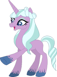 Size: 343x459 | Tagged: safe, artist:westrail642fan, opaline arcana, crystal pony, pony, unicorn, rise and fall, g5, spoiler:g5, spoiler:my little pony: make your mark, alternate universe, base used, concave belly, female, reference sheet, simple background, slender, thin, transparent background