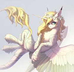Size: 3000x2900 | Tagged: safe, artist:inarimayer, oc, oc only, alicorn, pony, alicorn oc, horn, solo, wings