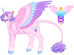 Size: 1280x960 | Tagged: safe, artist:s0ftserve, princess flurry heart, pony, g4, cloven hooves, colored wings, multicolored wings, older, simple background, solo, transgender, transparent background, wings