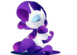 Size: 1400x1000 | Tagged: safe, artist:andromedasparkz, rarity, pony, unicorn, g4, eyes closed, female, mare, simple background, solo, transparent background