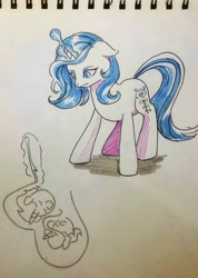 Size: 2268x3188 | Tagged: safe, artist:tulidewo, idw, radiant hope, pony, unicorn, g4, high res, solo, traditional art