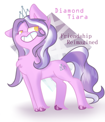 Size: 678x787 | Tagged: safe, alternate version, artist:flower-black, derpibooru exclusive, diamond tiara, earth pony, pony, comic:friendship reimagined, g4