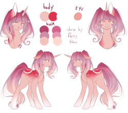 Size: 3800x3380 | Tagged: safe, artist:prettyshinegp, oc, oc only, pony, unicorn, bust, female, floppy ears, high res, horn, mare, reference sheet, simple background, smiling, unicorn oc, white background