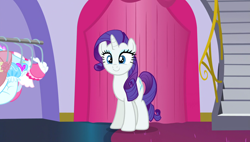 Size: 1920x1090 | Tagged: safe, screencap, rarity, pony, unicorn, canterlot boutique, g4, season 5, cute, female, looking at you, mare, raribetes, smiling, solo