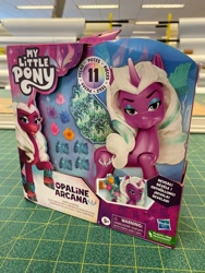 Size: 1536x2048 | Tagged: safe, opaline arcana, alicorn, pony, g5, my little pony: make your mark, spoiler:g5, irl, photo, toy