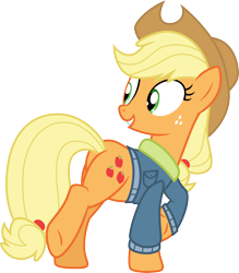 Size: 3000x3426 | Tagged: safe, artist:cloudy glow, applejack, g4, tanks for the memories, .ai available, high res, simple background, solo, transparent background, vector