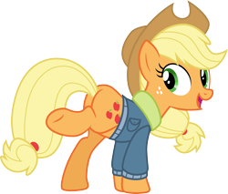 Size: 3528x3000 | Tagged: safe, artist:cloudy glow, applejack, g4, tanks for the memories, .ai available, high res, simple background, solo, transparent background, vector