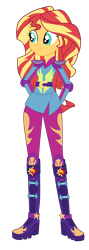 Size: 1900x5318 | Tagged: safe, artist:gmaplay, sunset shimmer, human, equestria girls, g4, my little pony equestria girls: friendship games, boots, clothes, friendship games motocross outfit, friendship games outfit, gloves, motocross, motocross outfit, motorcross, motorcycle outfit, shoes, simple background, solo, transparent background, tri-cross relay outfit